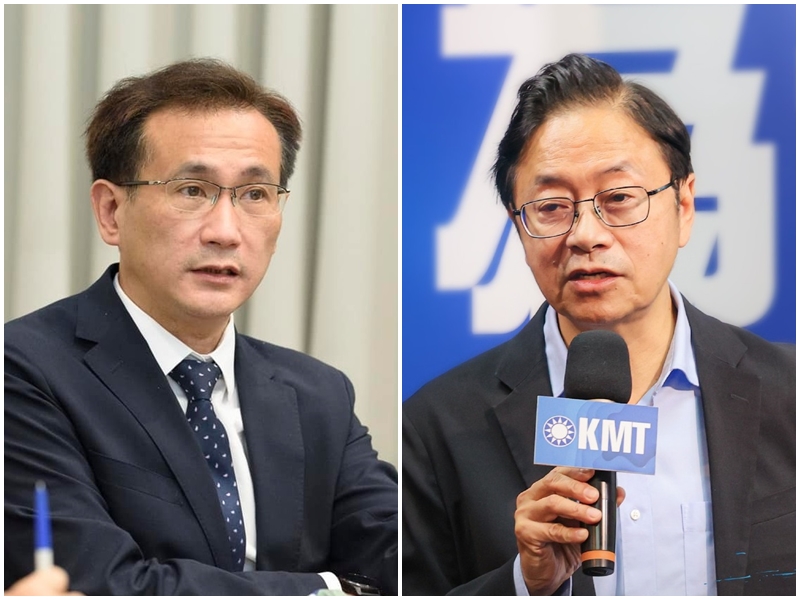 桃園市長選情激烈，圖為民進黨候選人鄭運鵬(左)，國民黨候選人張善政。(合成圖/臉書)