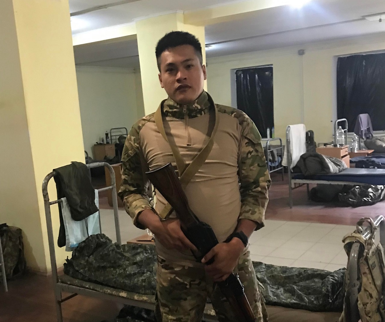 台灣志願兵曾聖光戰死烏克蘭 。(圖：曾煜閎臉書)