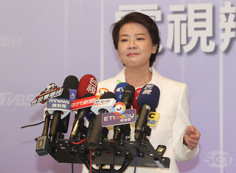 2022台北市長選舉電視辯論會5日在台北國際會議中心登場，無黨籍台北市長參選人黃珊珊（圖）下午抵達會場，並接受媒體訪問。(圖：中央社)