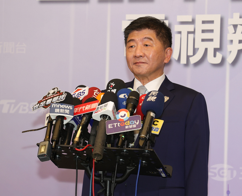 2022台北市長選舉電視辯論會5日下午在台北國際會議中心登場，民進黨台北市長參選人陳時中（圖）受邀出席，並接受媒體訪問。 (圖：中央社)