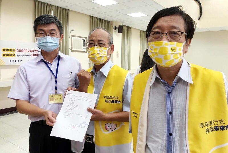 嘉義市選委會指出，今天傍晚5時30分截止登記，計有黃宏成台灣阿成世界偉人財神總統、李俊俋、黃敏惠、陳泰山、鄭凱升等5人完成登記。(圖：中央社)