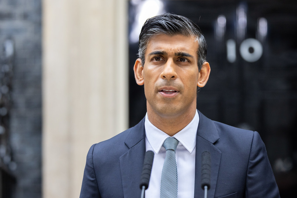英國首相蘇納克（Rishi Sunak）。 (圖:英首相府)
