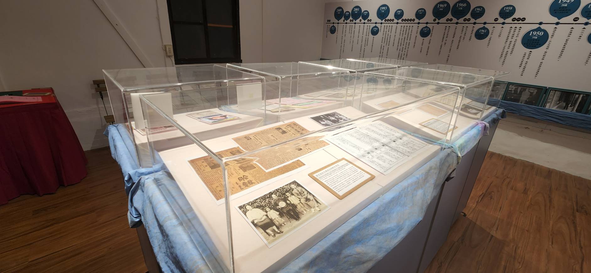 苗栗苑裡鎮郭芝苑故居《海線小鎮的大歷史－郭芝苑故事展》，訴說展出郭芝苑音樂生命故事。(江昭倫 攝)