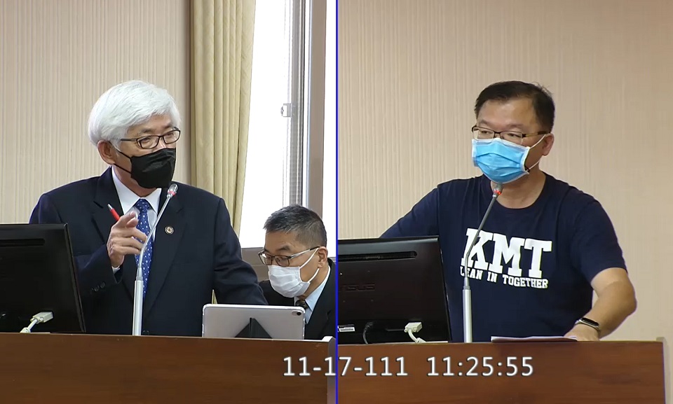 中選會主委李進勇17日表示，考量縣市長任期、地方性特考等因素，將才將投票日定在18日。(圖擷自立法院IVOD)