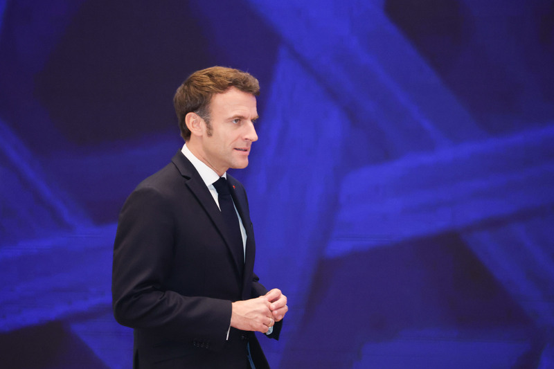 法國總統馬克宏（Emmanuel Macron）將赴美國是訪問。 (圖：中央社檔案照片)