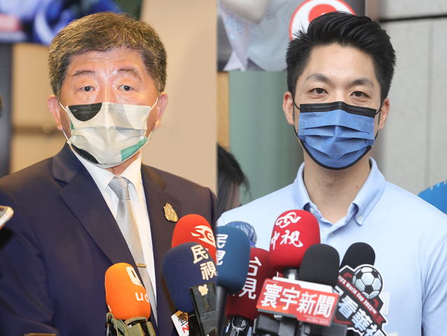 台北市長候選人陳時中(左)、蔣萬安(右) (合成圖/中央社)