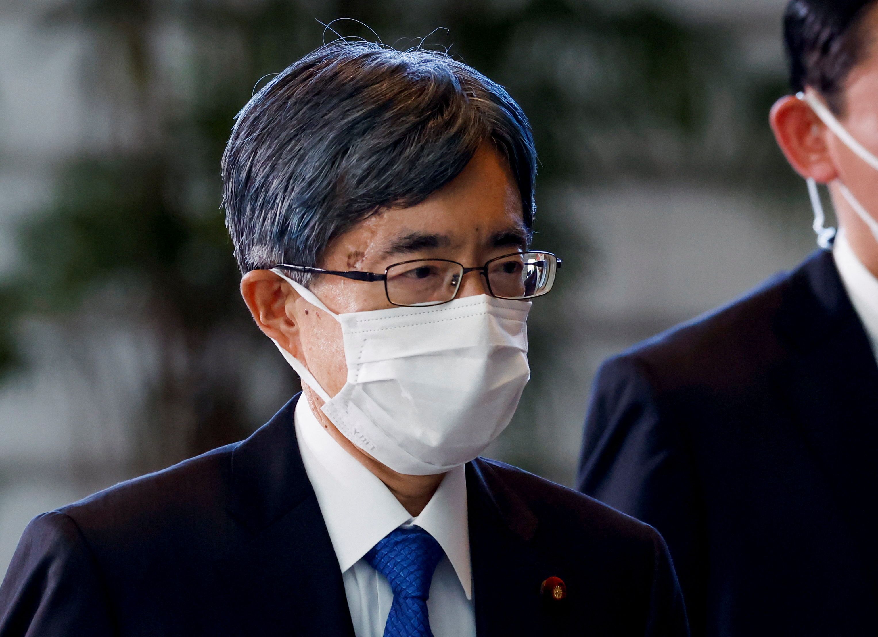日本總務大臣寺田稔請辭。(路透社/達志影像)
