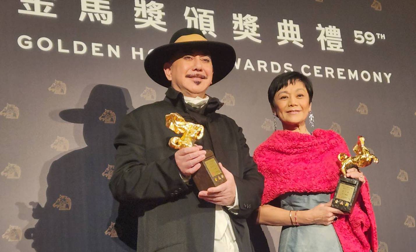 第59屆金馬獎由黃秋生、張艾嘉稱帝封后。(江昭倫 攝)