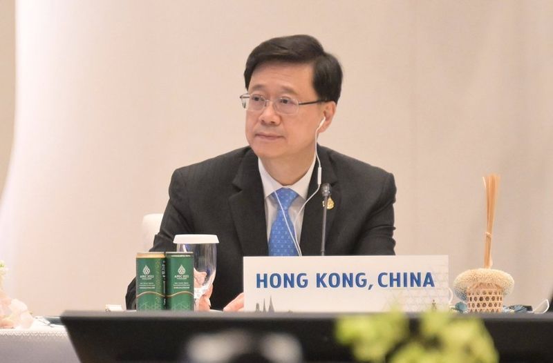 香港特首李家超2022年11月19日在泰國曼谷出席APEC領導人非正式會議。 (圖:港府)