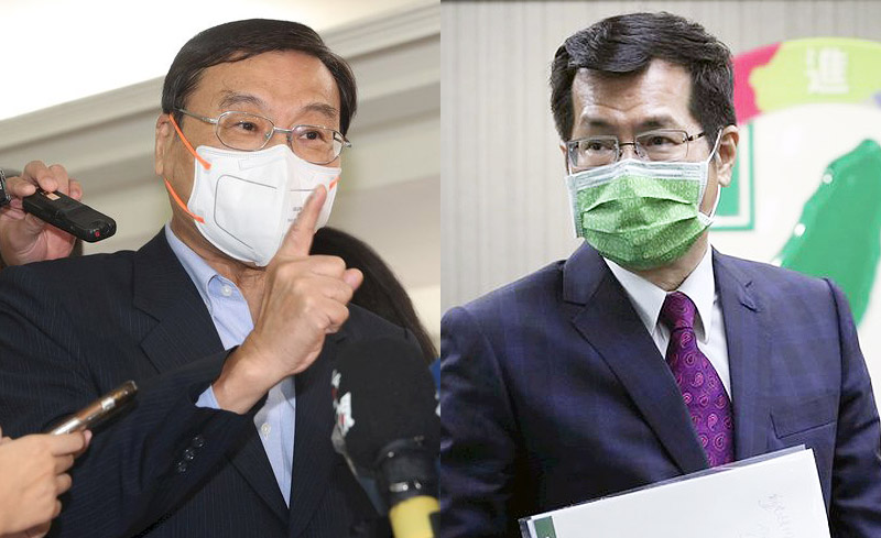國民黨立法院黨團總召曾銘宗(左)、民進黨立法院黨團幹事長羅致政(右)。(資料合成照/圖:中央社)