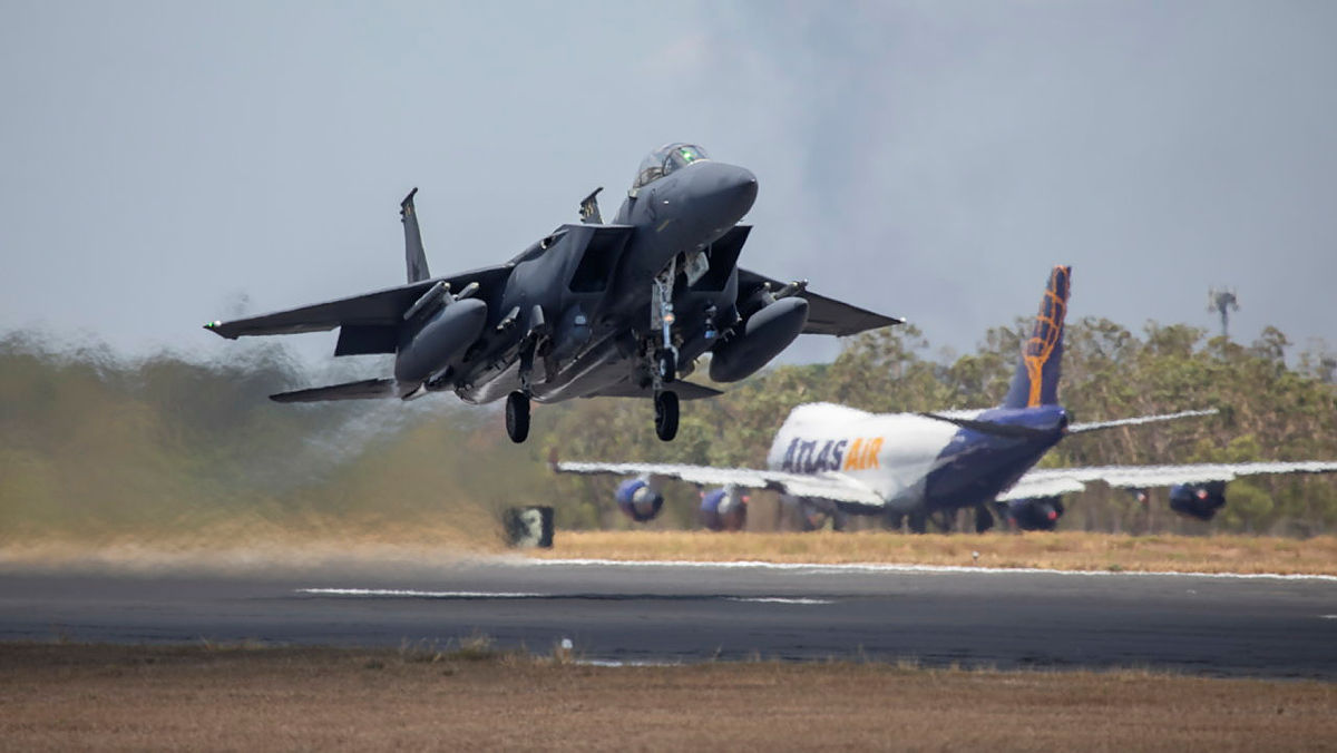 印度大規模跨國空軍演習「Tarang Shakti」，澳洲首次派遣戰機參加。圖為澳洲皇家空軍(FB/@Royal Australian Air Force)