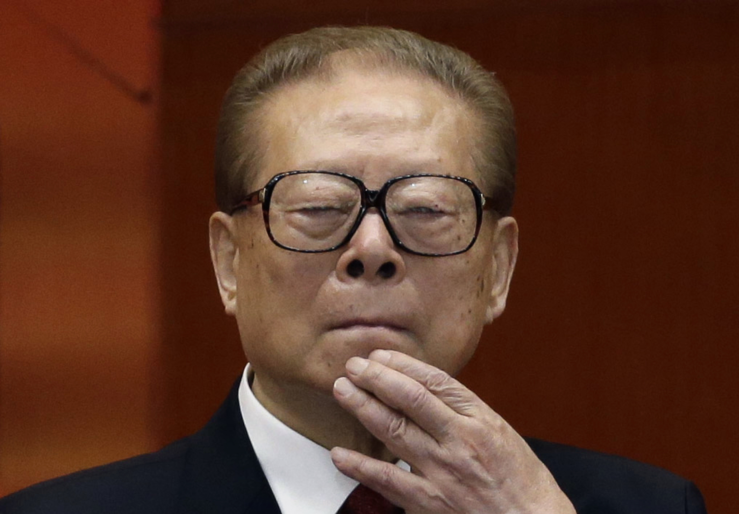 已故中國前國家主席江澤民。(AP/達志影像)