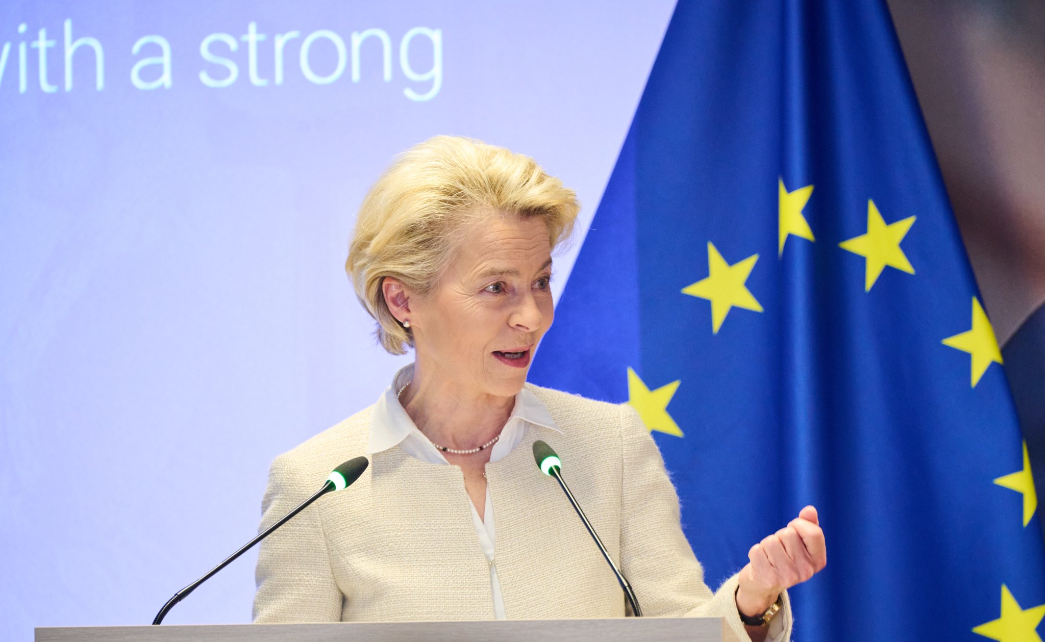 歐盟執委會主席范德賴恩(Ursula von der Leyen)。(圖:范德賴恩推特)