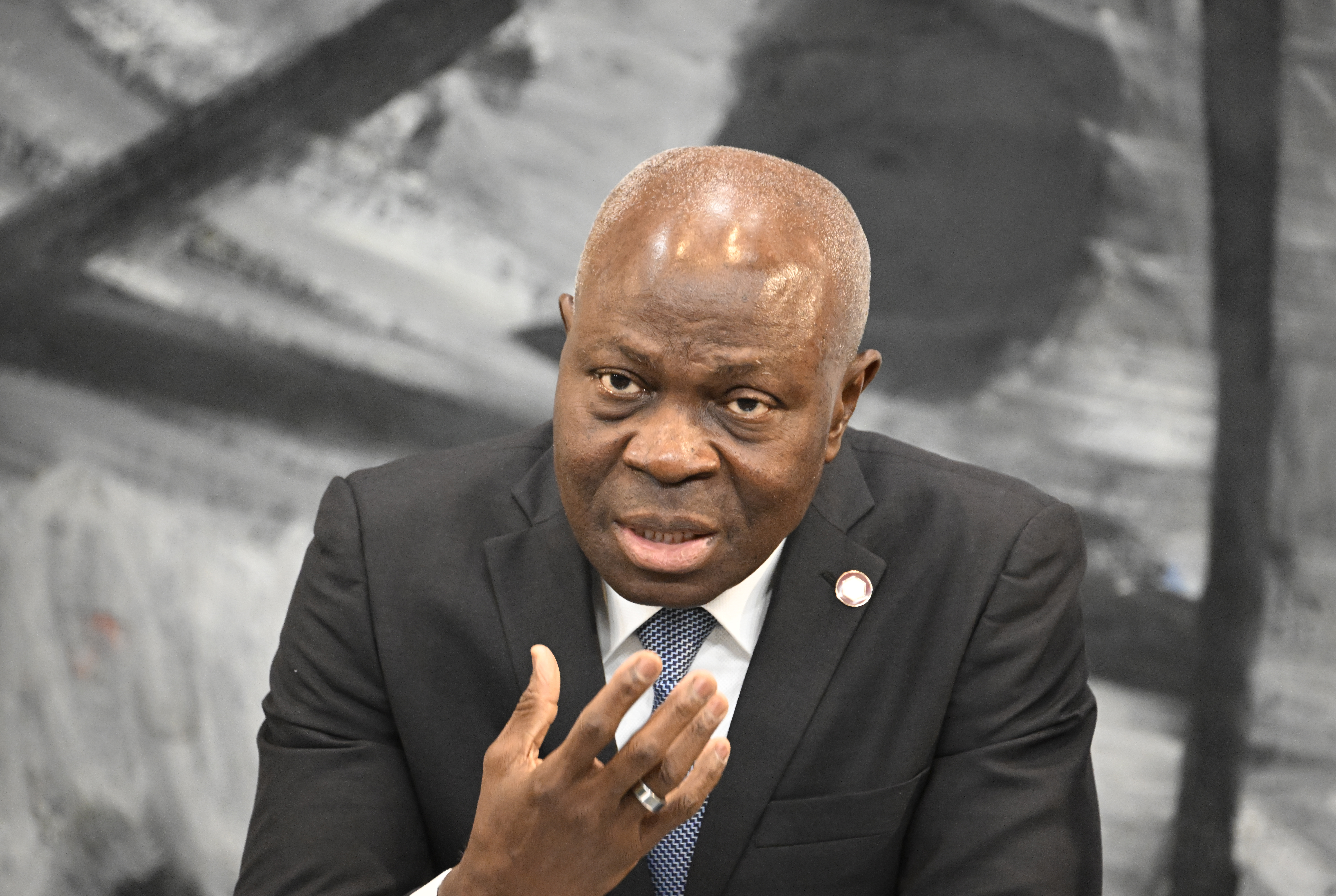 國際勞工組織(ILO)祕書長洪博(Gilbert Houngbo)。 (AFP)