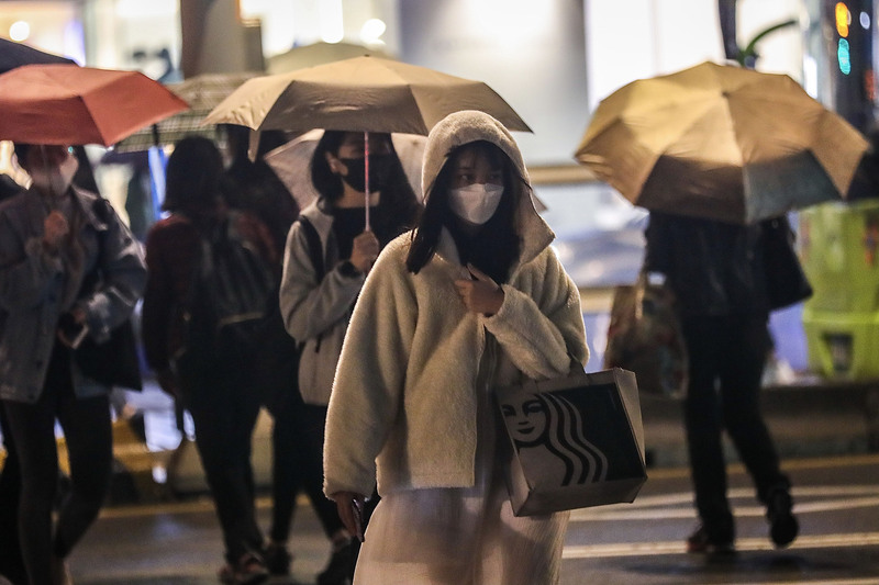 中央氣象局11日表示，未來一週有2波冷空氣影響。(示意圖/圖：中央社)