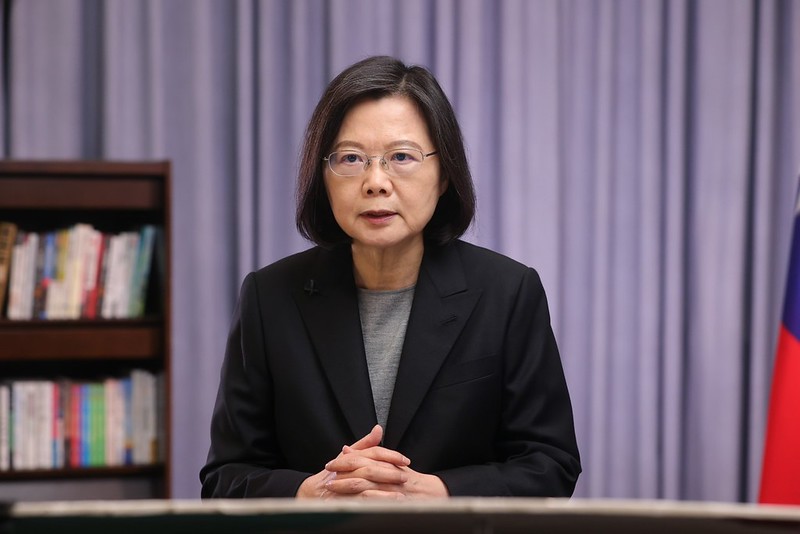 蔡英文總統今天(31日)上午在總統府召開國安高層會議 (總統府資料畫面)