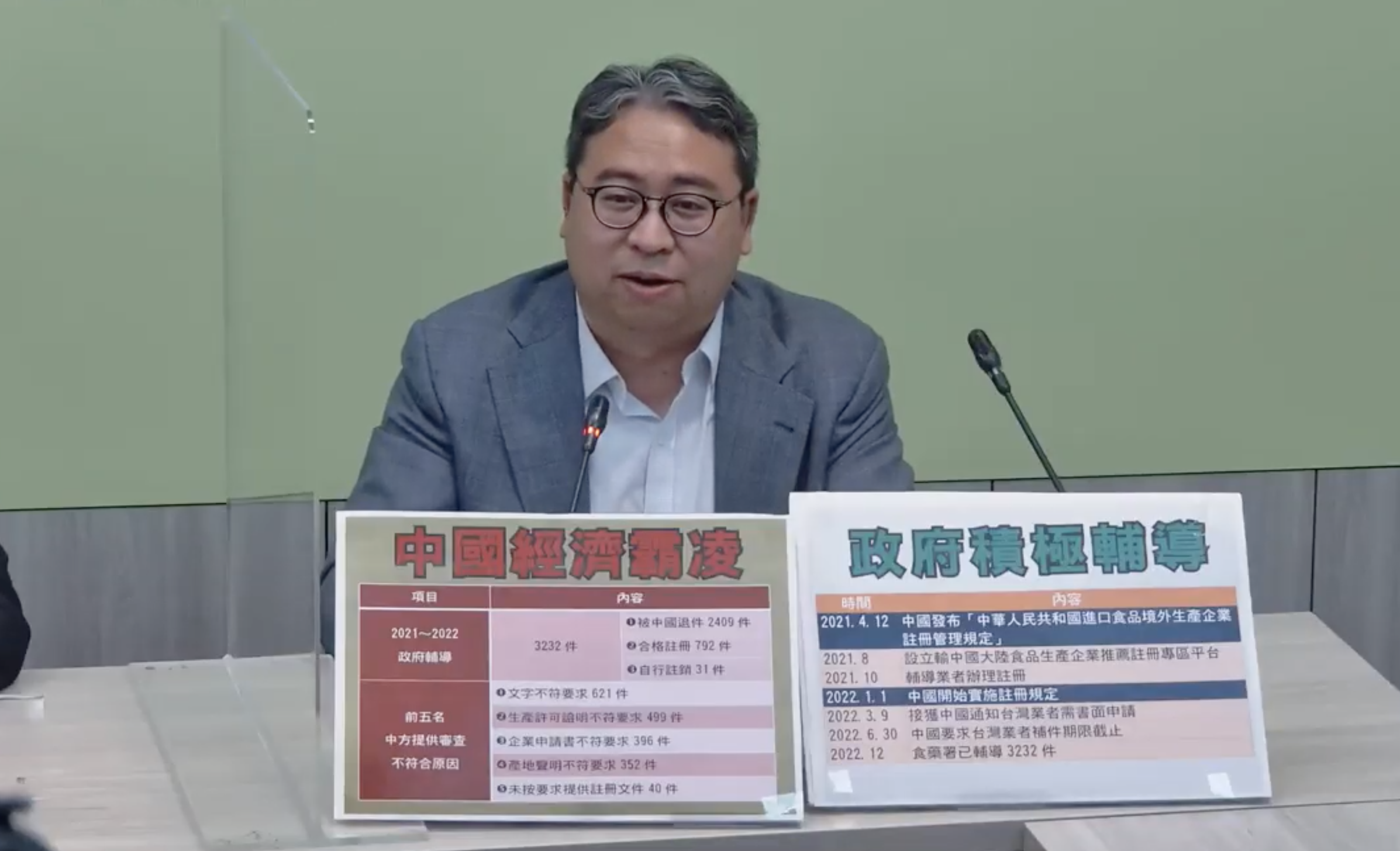 民進黨立法院黨團12日針對中國禁止台灣產品提出回應，立委黃世杰呼籲在野黨不要隔空唱和中國違反自由貿易的錯誤行為。(林詠青 攝)