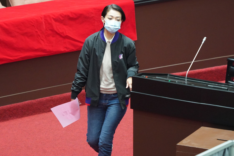 民眾黨立委高虹安(圖)13日參與立法院公平交易委員會委員人事同意權投票。 (圖：中央社)