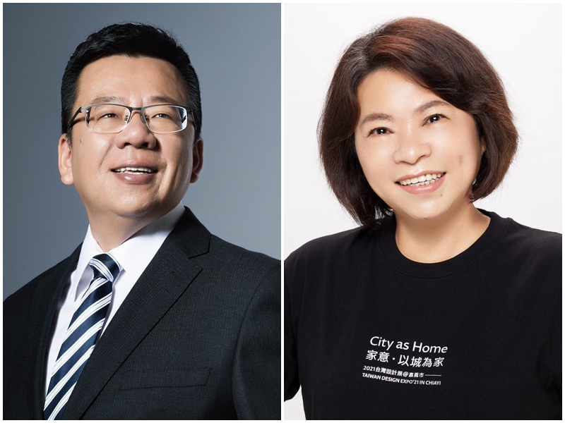 民進黨嘉義市長候選人李俊俋(左)，國民黨候選人黃敏惠(右)。(合成圖/李俊俋、黃敏惠臉書)
