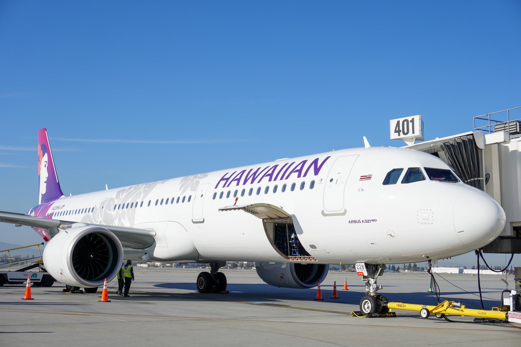 夏威夷航空公司(Hawaiian Airlines)班機。示意圖。 (圖:取自官方臉書)