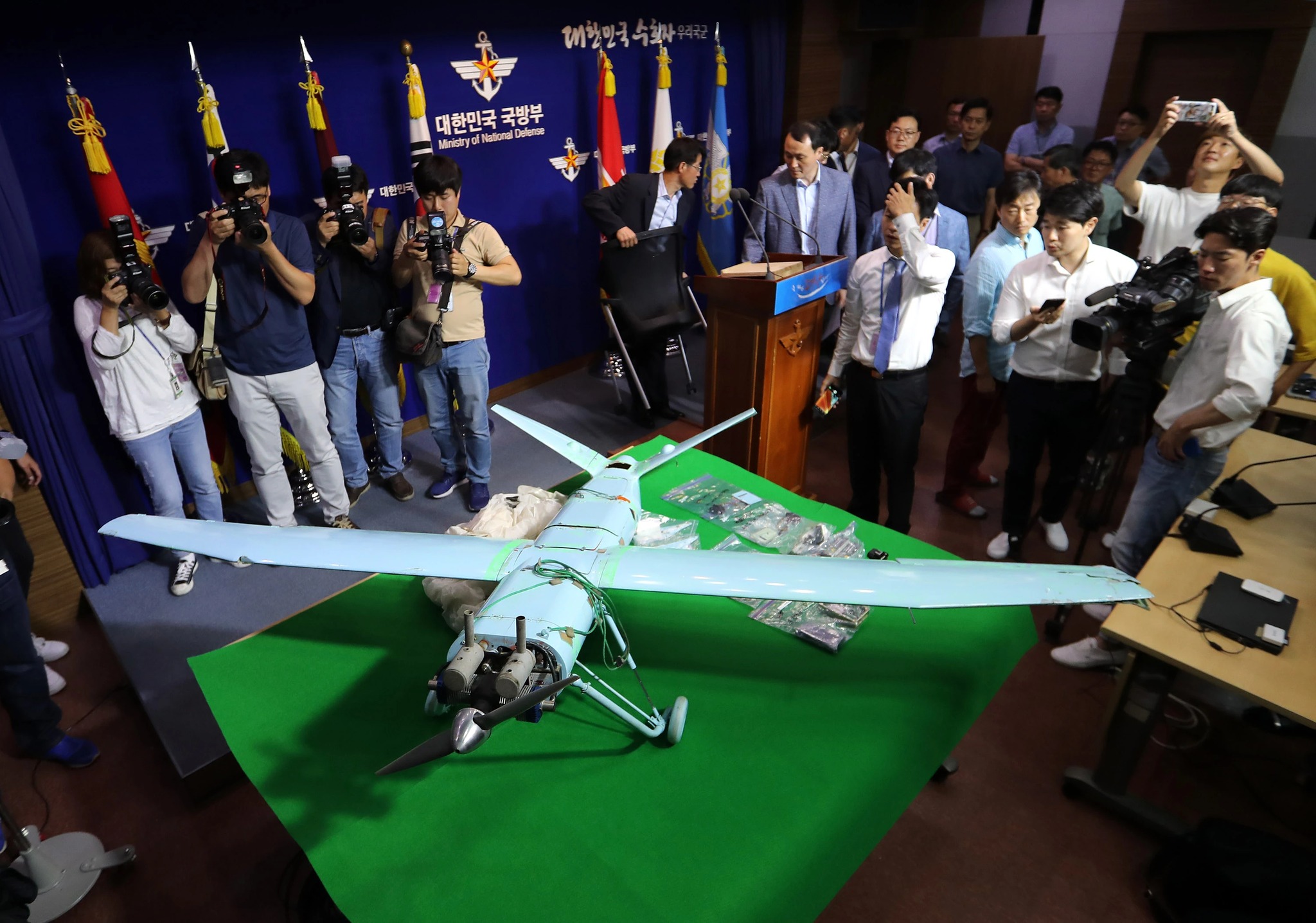 南韓26日指責北韓出動「多架」無人機飛越其邊界。(Korea Defense Blog臉書)
