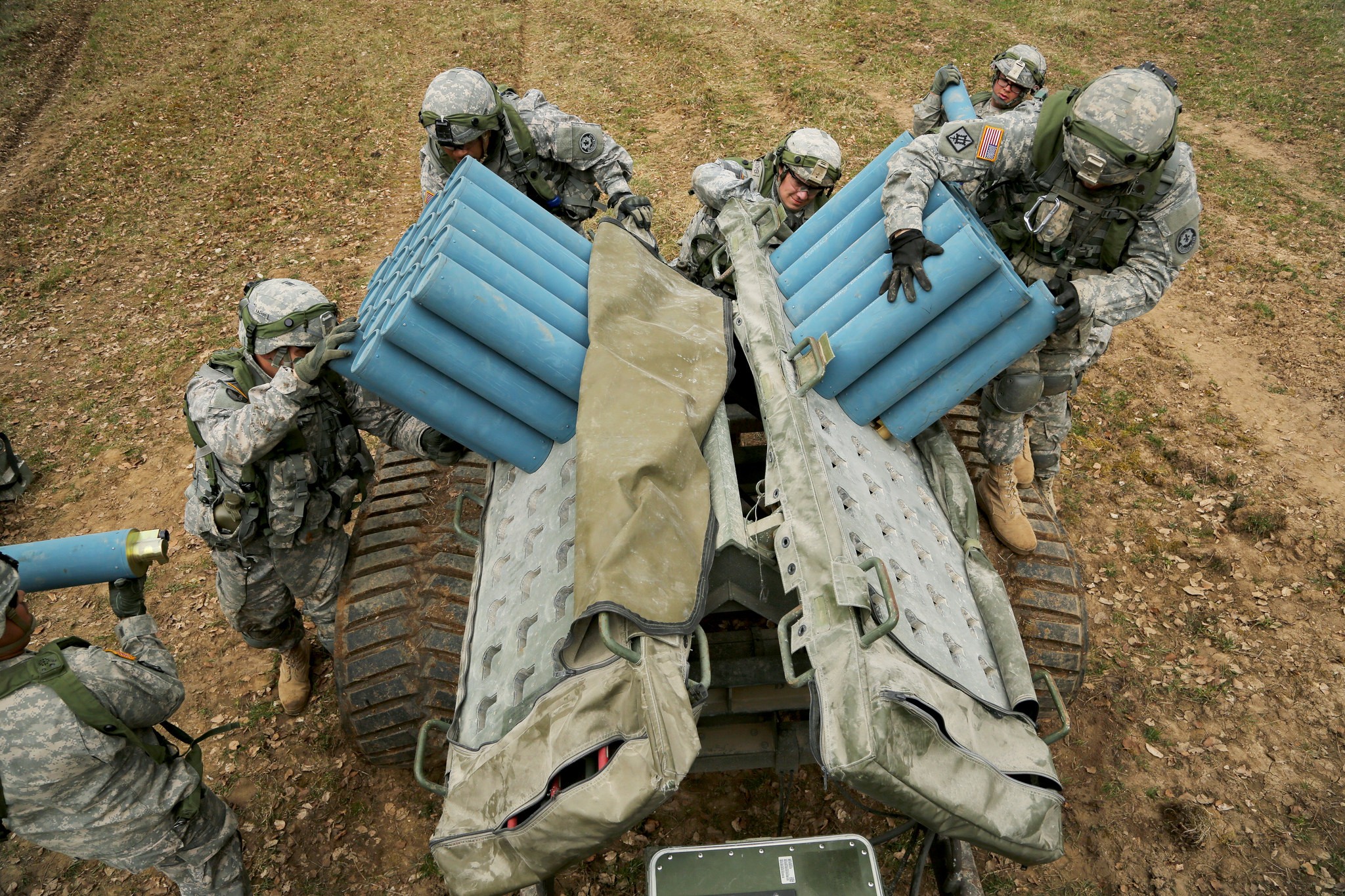 美國拜登政府宣布「陸上機動布雷系統」（Volcano Anti-Tank systems）對台軍售案。(圖:美國陸軍)