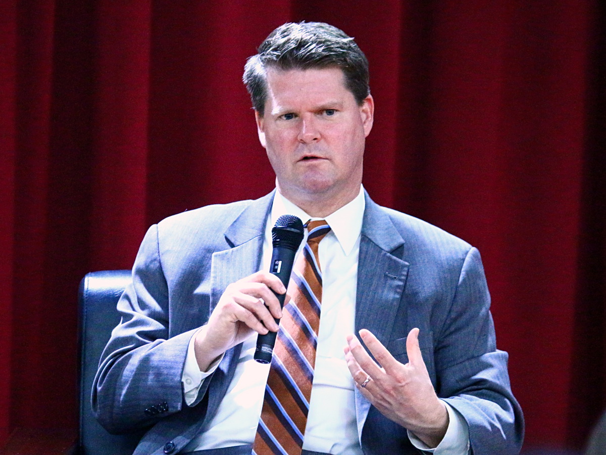 美國國防部前官員薛瑞福(Randall G. Schriver)。 (央廣檔案/記者王照坤 攝)