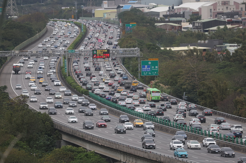 連假第三天將現北返車潮。示意圖。 (圖：中央社)