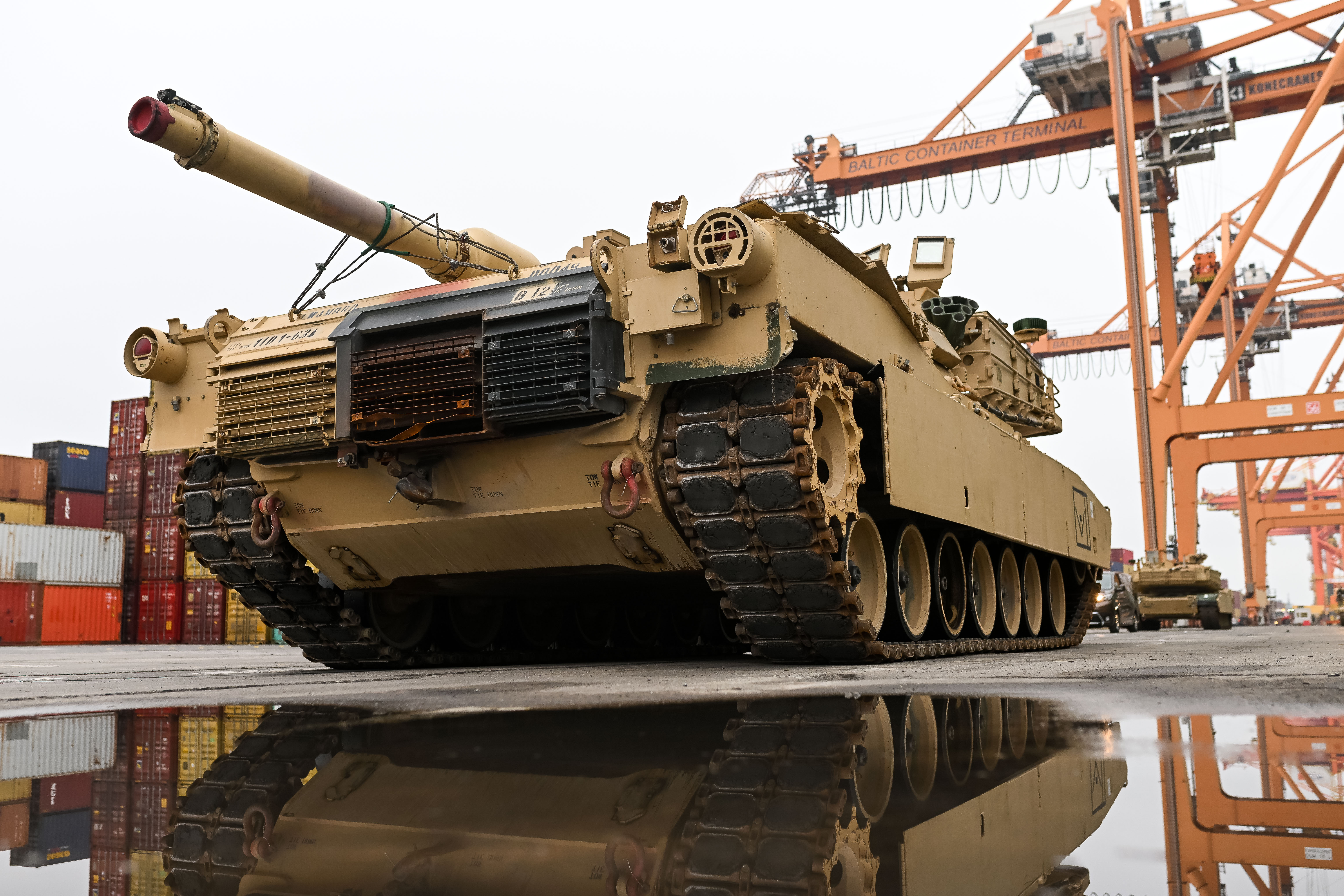 艾布蘭坦克(Abrams)。(AFP)