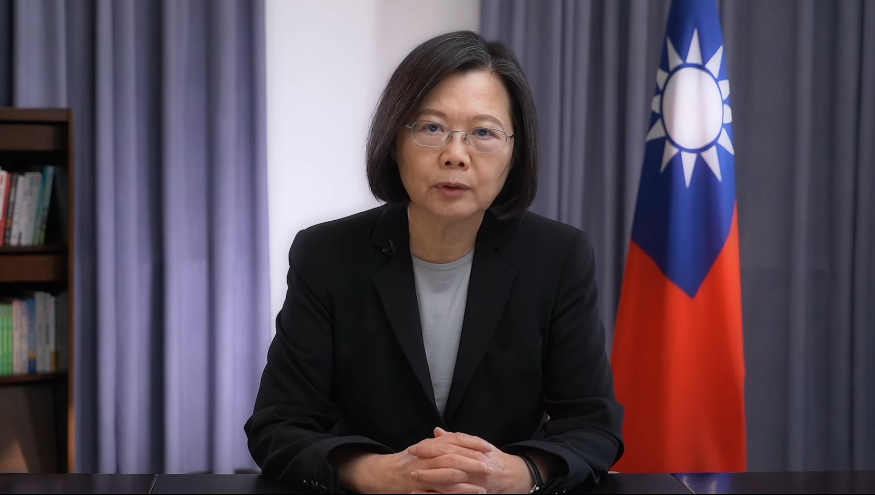 北加州台灣同鄉聯合會今天(29日)舉行第50屆年會，蔡英文總統錄製慶賀影片。(摘自總統府Youtube)