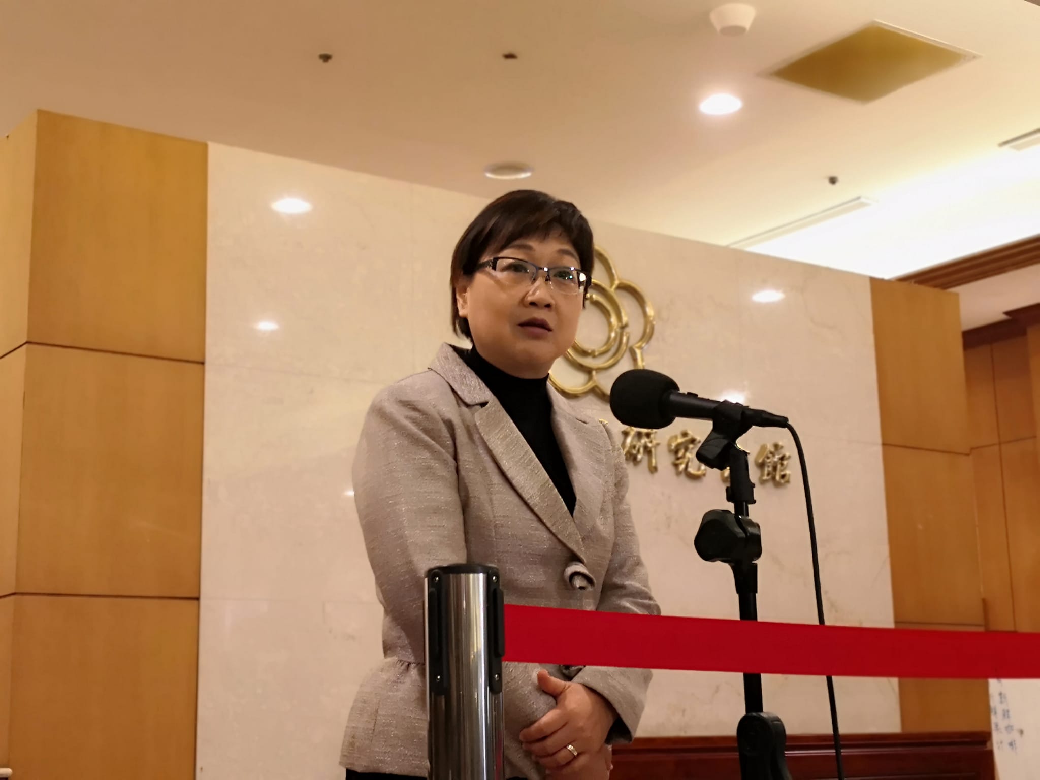 僑委會委員長徐佳青。（劉玉秋攝）