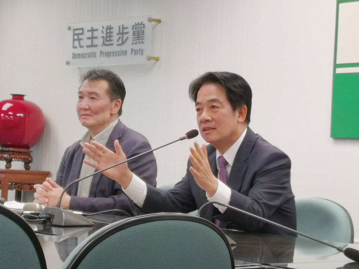 兼任黨主席的副總統賴清德表示，台灣是追求性別平等的國家，政府未來會繼續朝著「培力女孩」與「提升女孩權益」努力。（資料照/劉玉秋 攝）