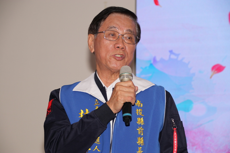 前南投縣長、南投立委補選國民黨參選人林明溱（圖）位在「白金漢特區」的豪宅被爆無建物測量圖，南投縣政府回應，地政系統有圖可查。(圖：中央社)