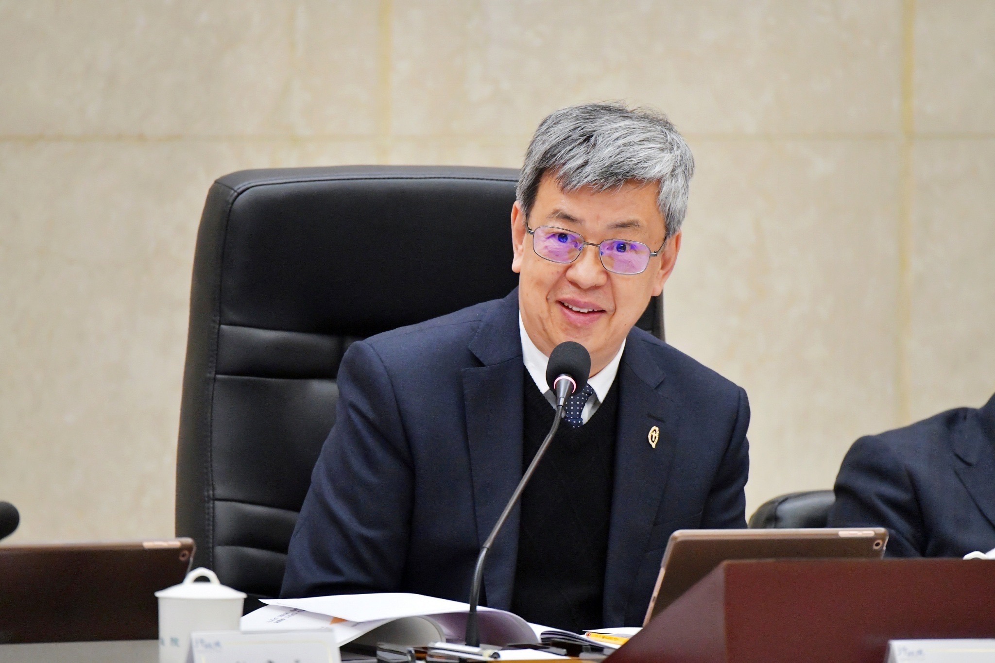 行政院長陳建仁表示，宏國與我斷交證明中國打壓無所不在，呼籲全國人民團結一致。 (圖:行政院提供)