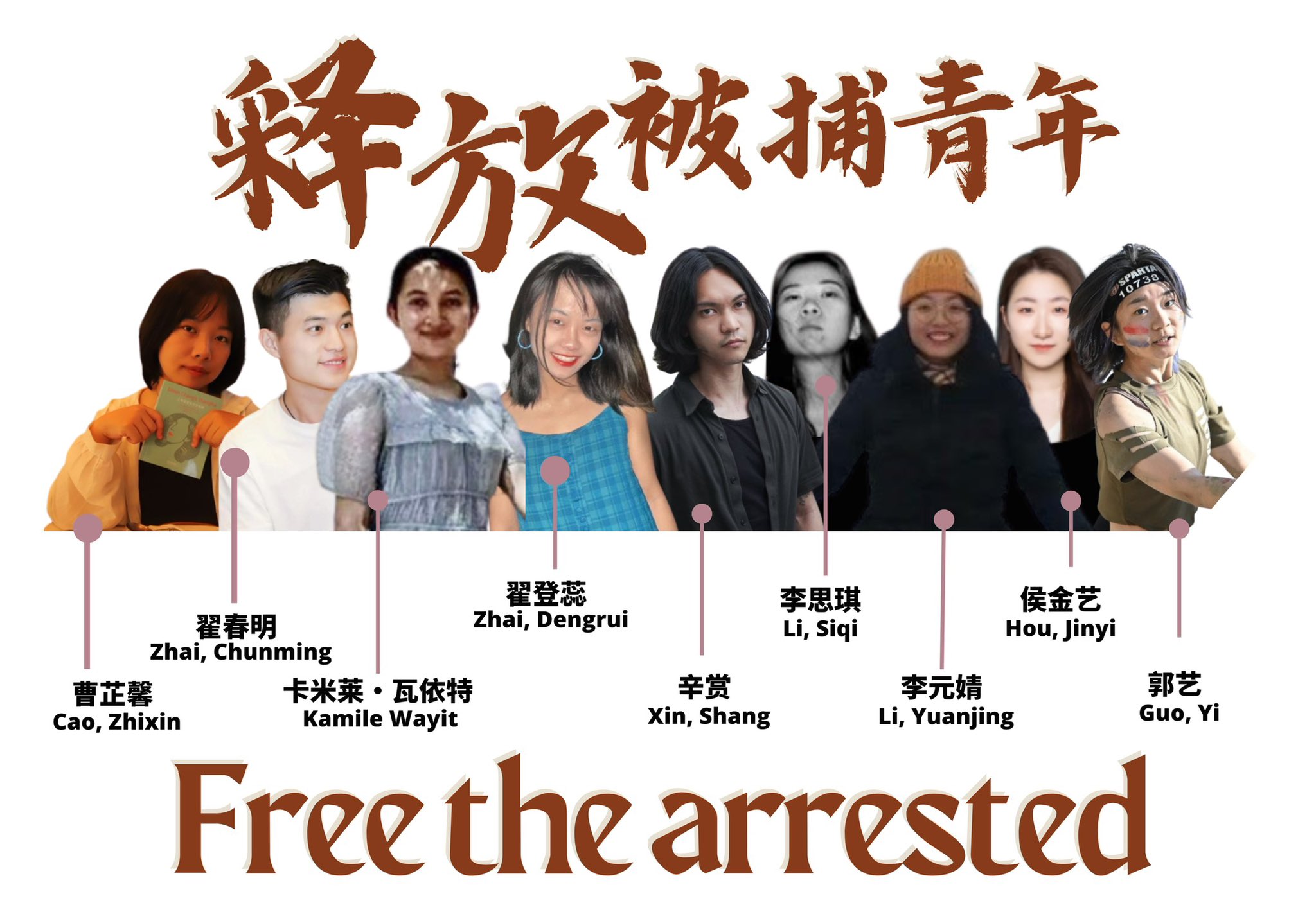 白紙運動秋後算帳，北京當局加強打壓女權。(推特)