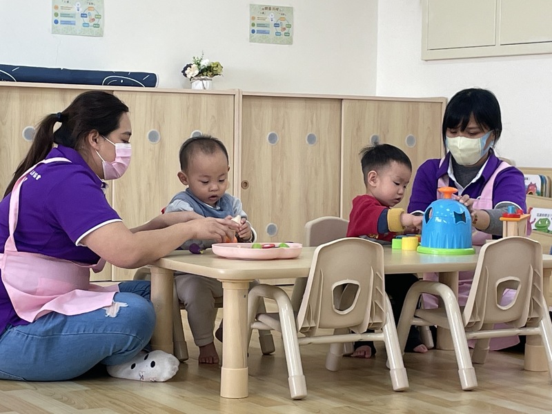 公立托育中心示意圖。(圖:中央社)