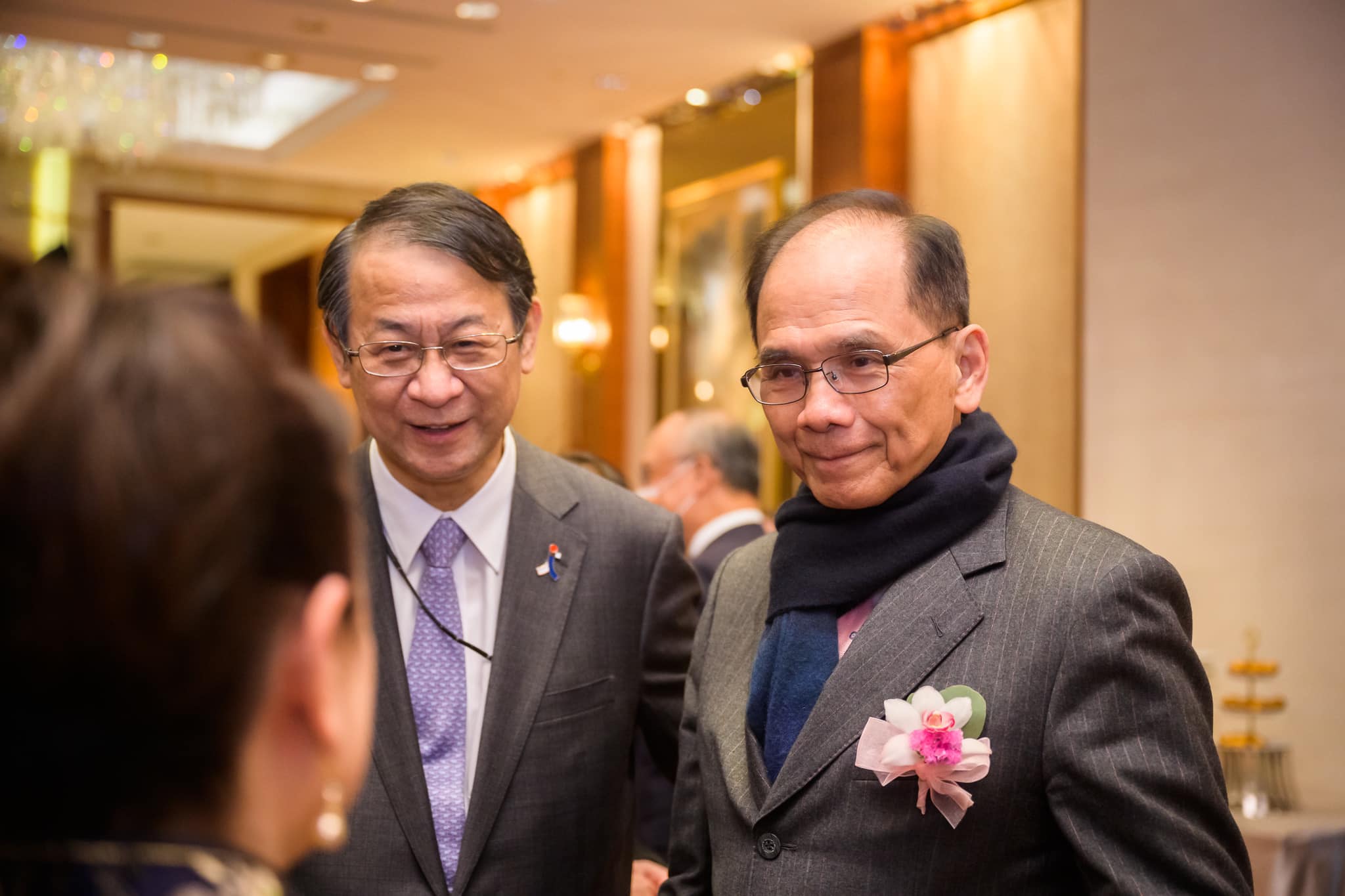 立法院長游錫堃說，他前天受邀出席日本台灣交流協會舉辦的「日本令和4年度 天皇陛下華誕慶祝酒會」。(摘自游錫堃臉書)