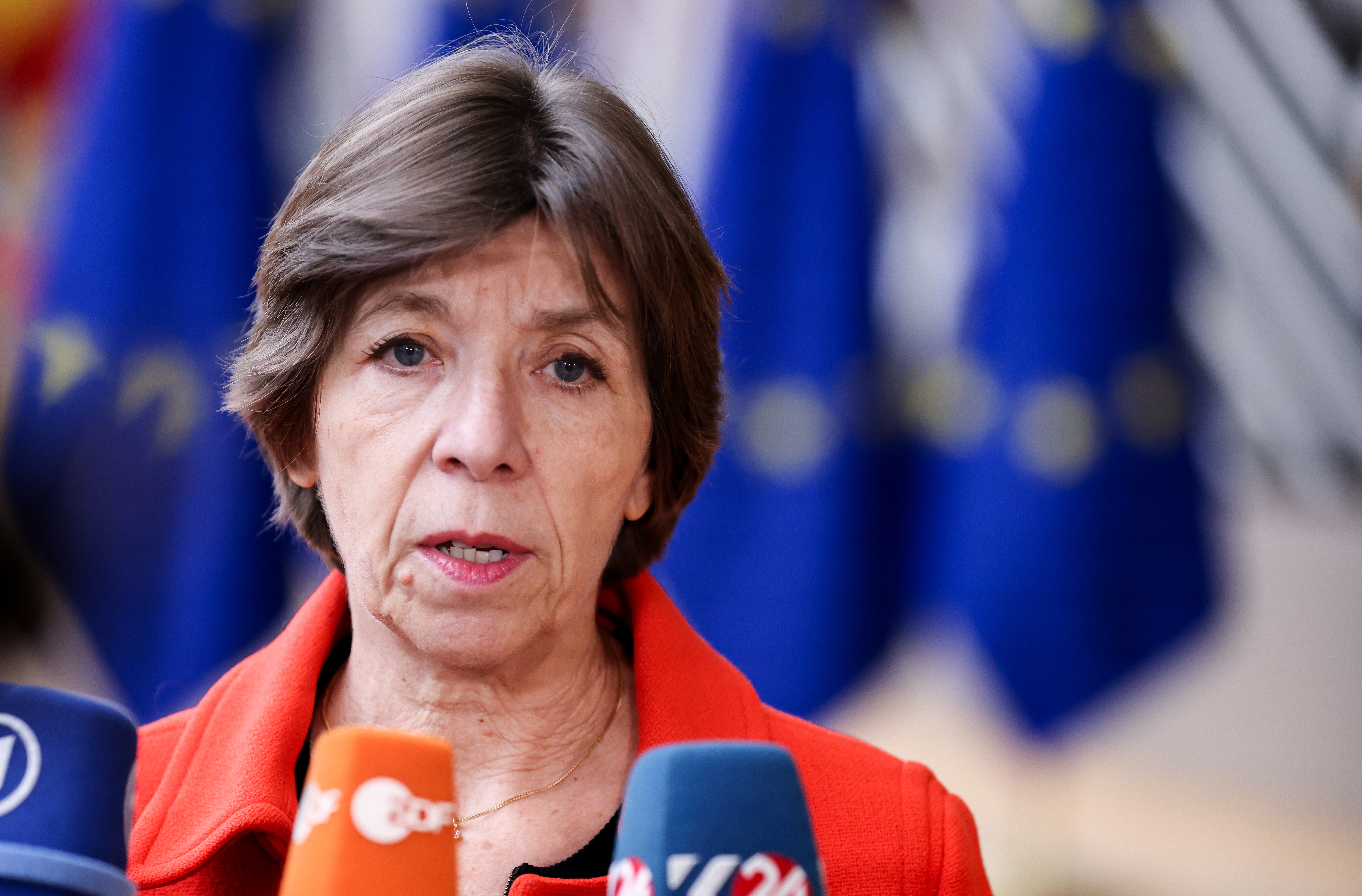 法國外交部長柯隆納(Catherine Colonna)。 (AFP)