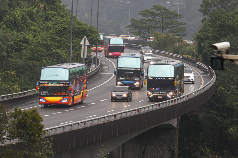 228連假第3天，西部國道估下午起湧北返車潮。示意圖。 (圖：中央社)