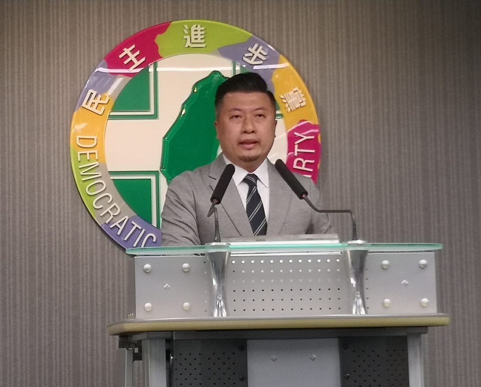 民進黨新聞部主任張志豪。(資料照片/ 劉玉秋 攝)