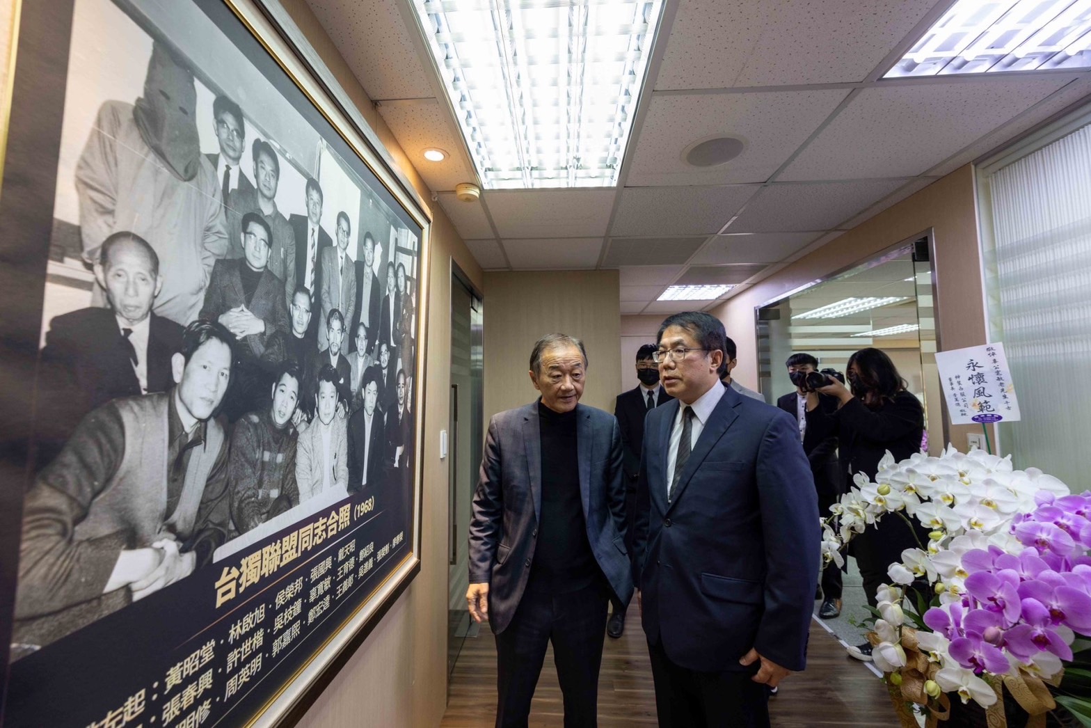 總統府資政、台灣制憲基金會創辦人辜寬敏日前逝世，台南市長黃偉哲今天(5日)北上悼念、表達追思。(台南市政府提供)