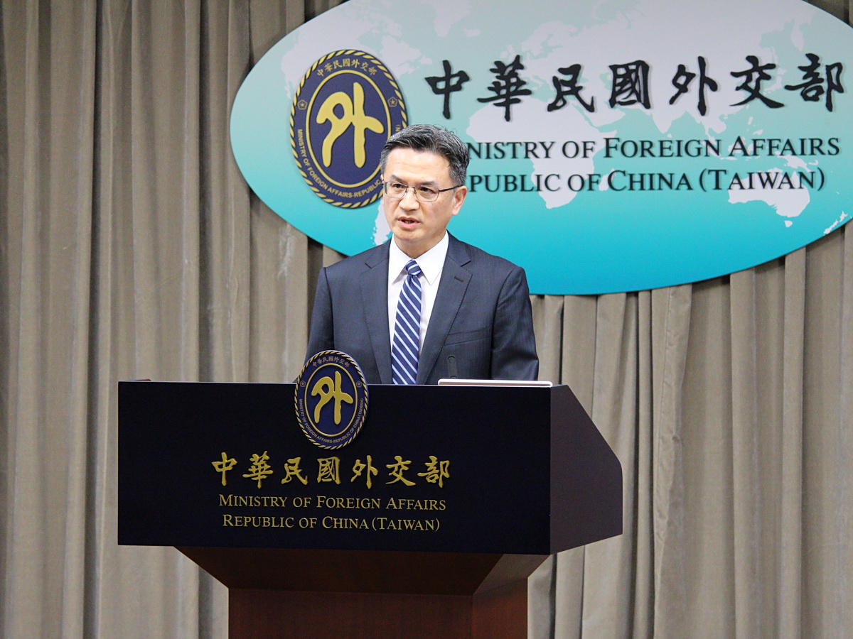 外交部發言人劉永健表示，民主台灣與共產中國互不隸屬，這是再清楚簡單不過的事實 (央廣記者王照坤 攝)