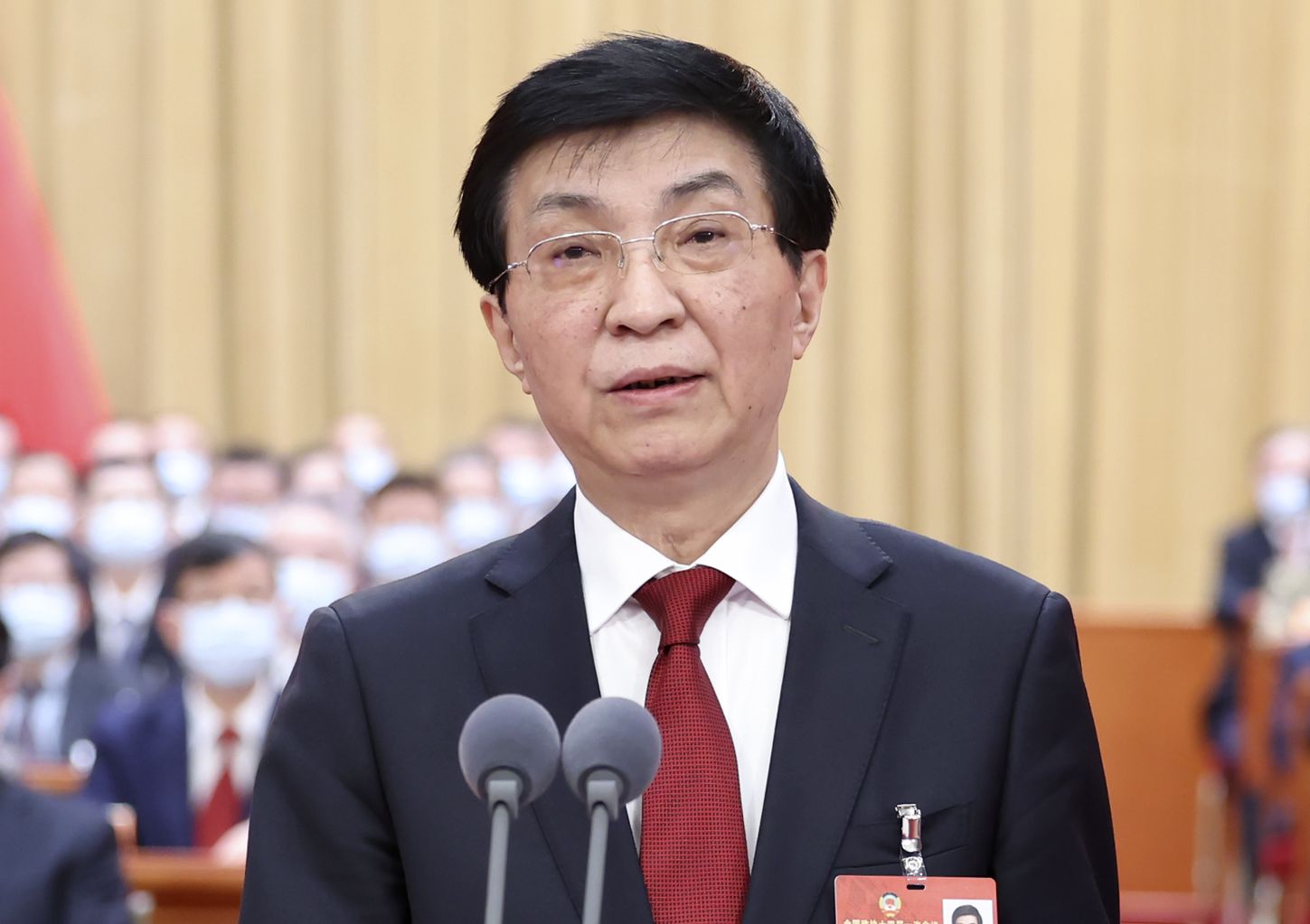 VOA報導指出，台灣國安官員透露，中國全國政協主席王滬寧(圖)於12月初召集一場部委層級會議，主軸是協調中共各部門對應台灣選情的工作。(AFP)