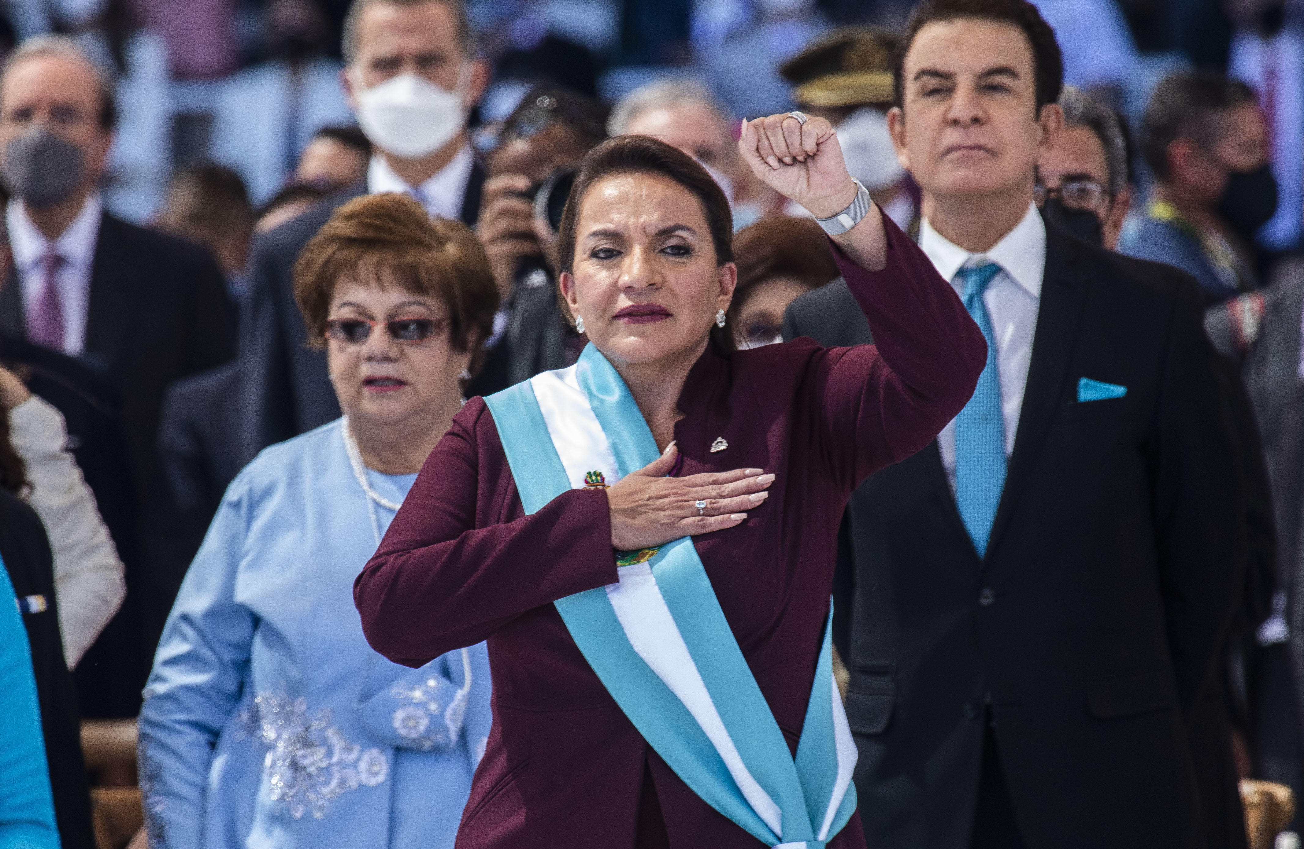 宏都拉斯總統卡蕬楚(Xiomara Castro)14日表示，宏都拉斯將與中國建立外交關係。(資料照/美聯社/達志影像)