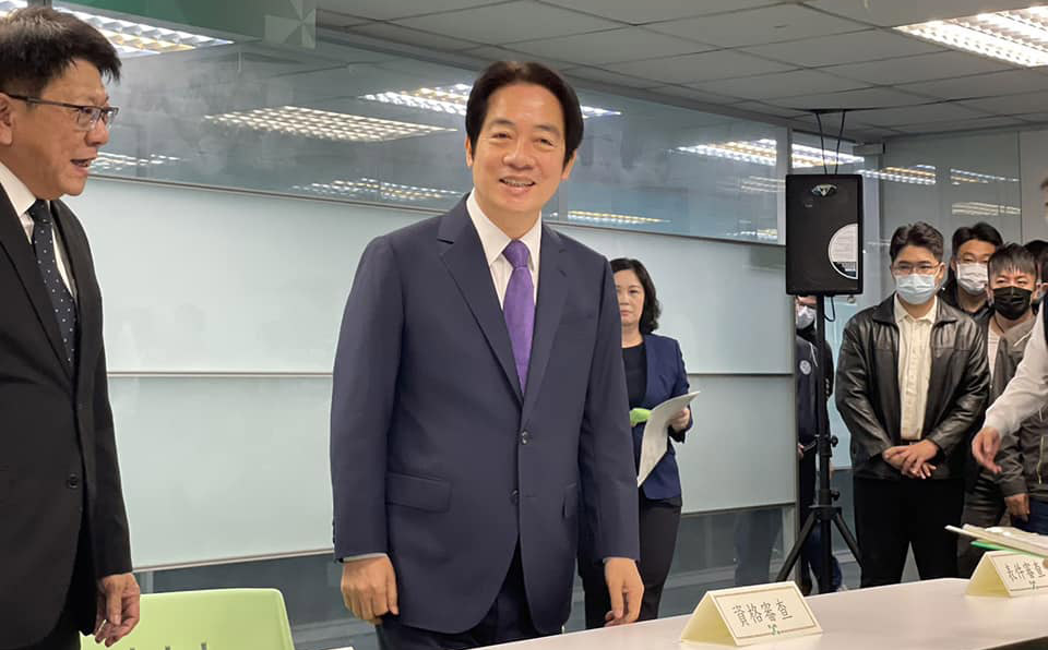 兼任民進黨主席的副總統賴清德將獲得民進黨提名角逐2024總統大選。(資料照/劉玉秋 攝)