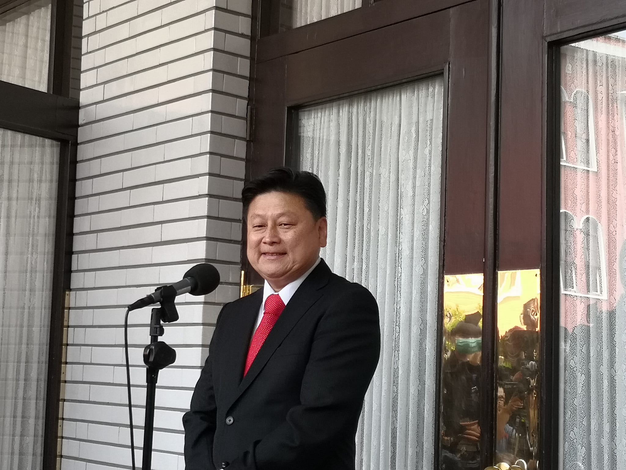 鏡文學董成瑜3日晚間再發聲明指就是傅崐萁性騷，若仍自認清白，可請前台北市長郝龍斌出面澄清。國民黨立委傅崐萁。資料照片。(劉玉秋 攝)