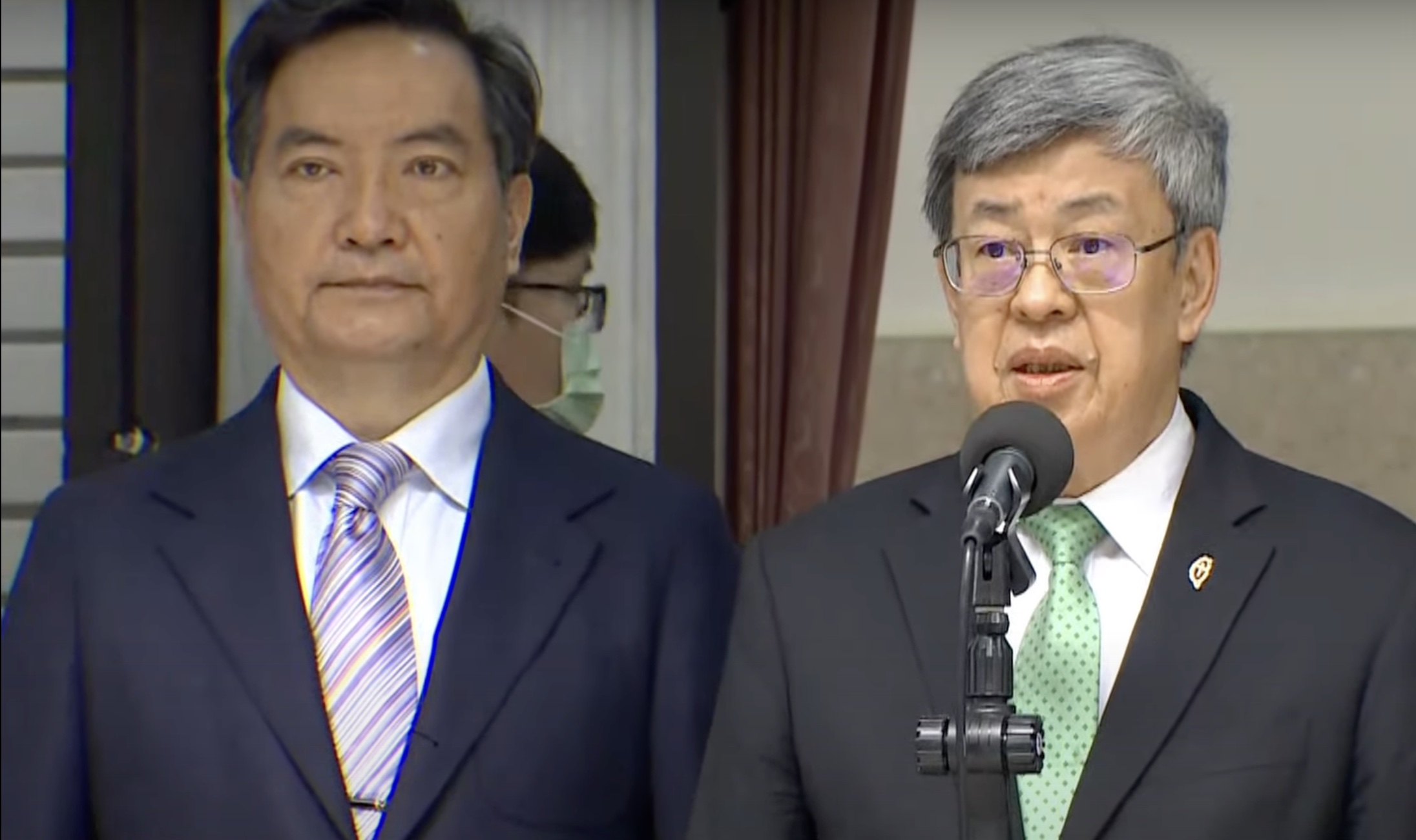 行政院長陳建仁17日在立法院呼籲宏都拉斯認清中國本質，不要受騙。(林詠青 攝)