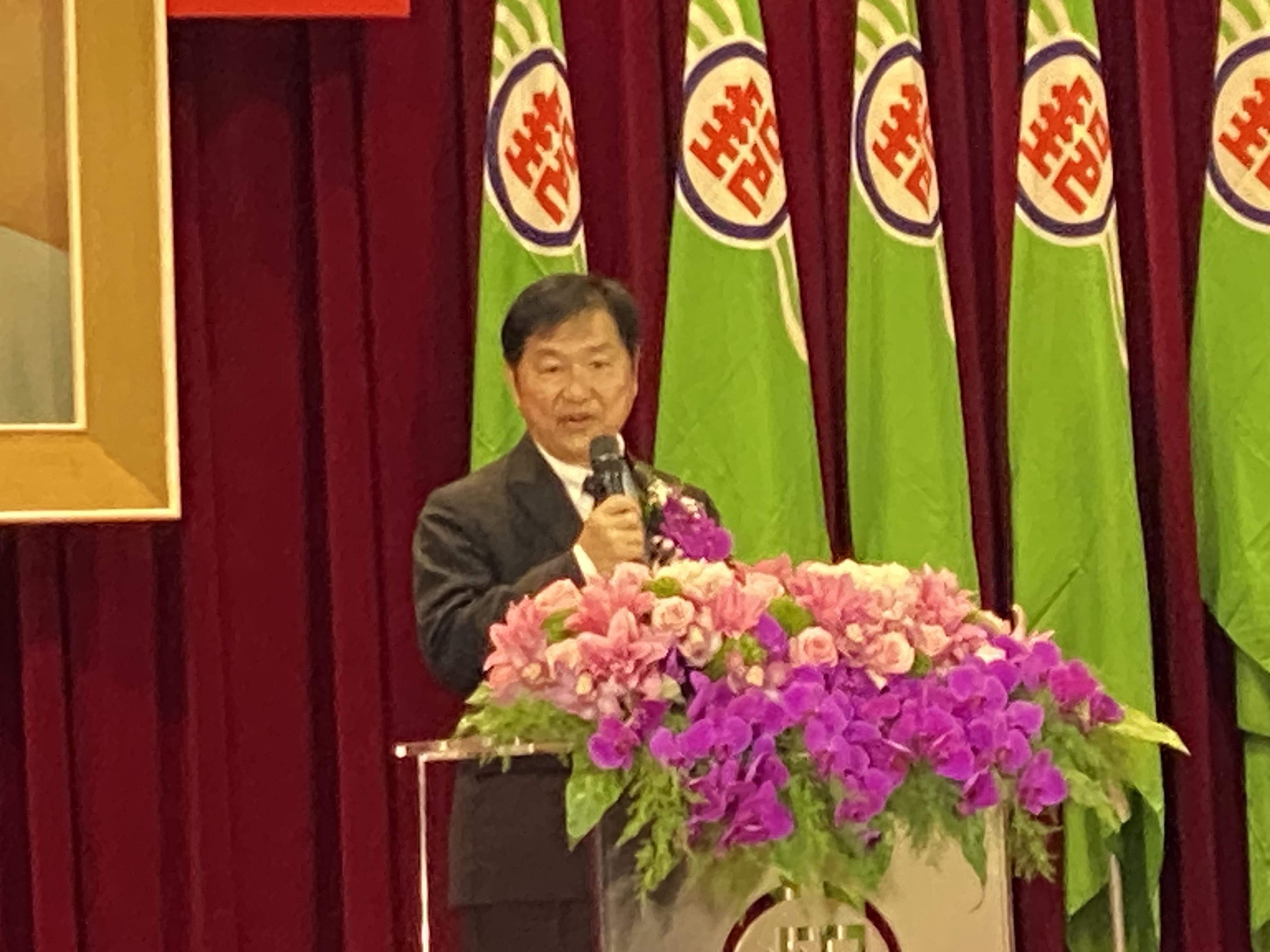 交通部常次祁文中20日在127歲郵政節慶祝大致詞。(吳琍君 攝)