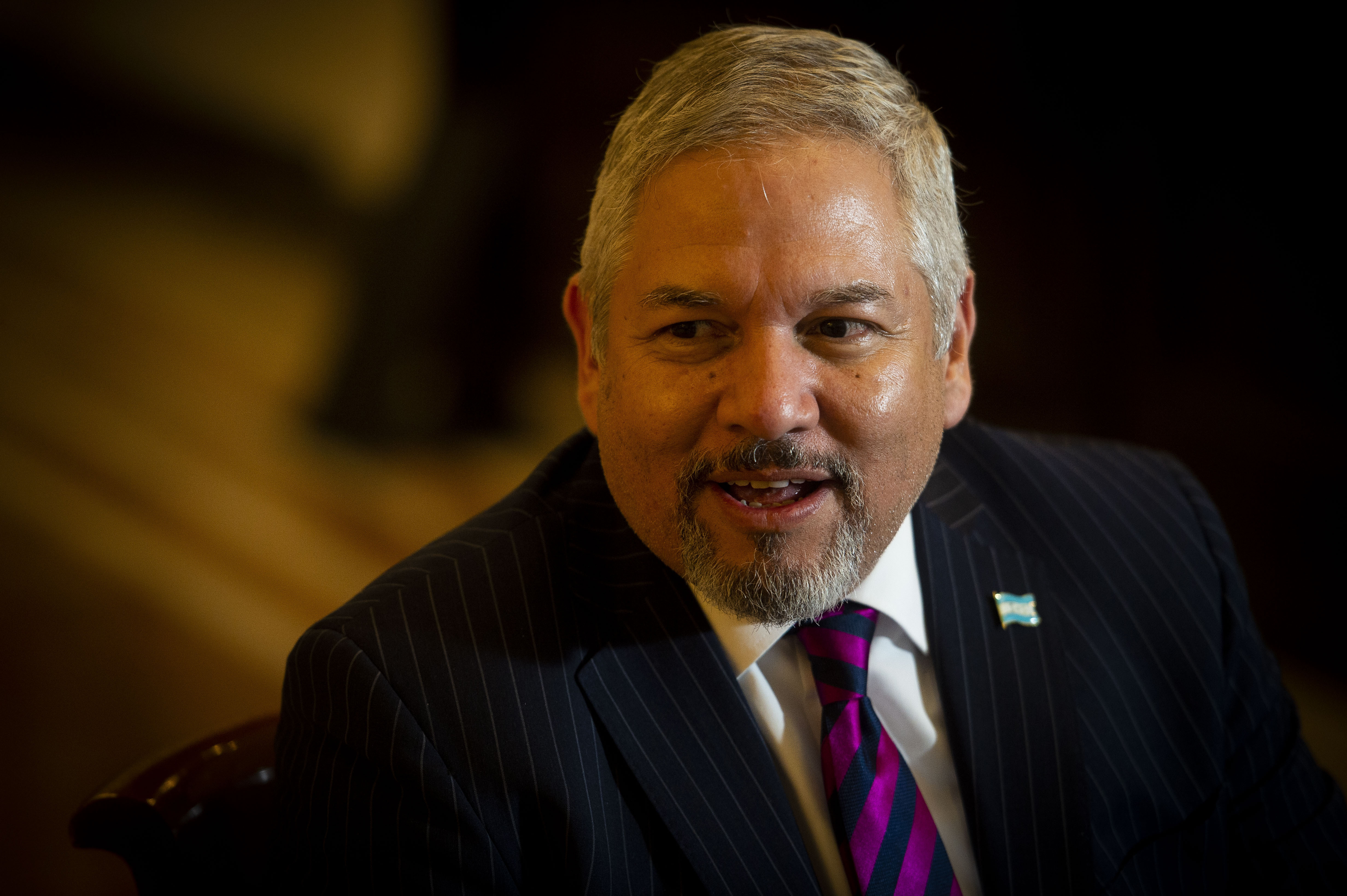 宏都拉斯外長雷依納(Eduardo Enrique Reina)。(AFP)