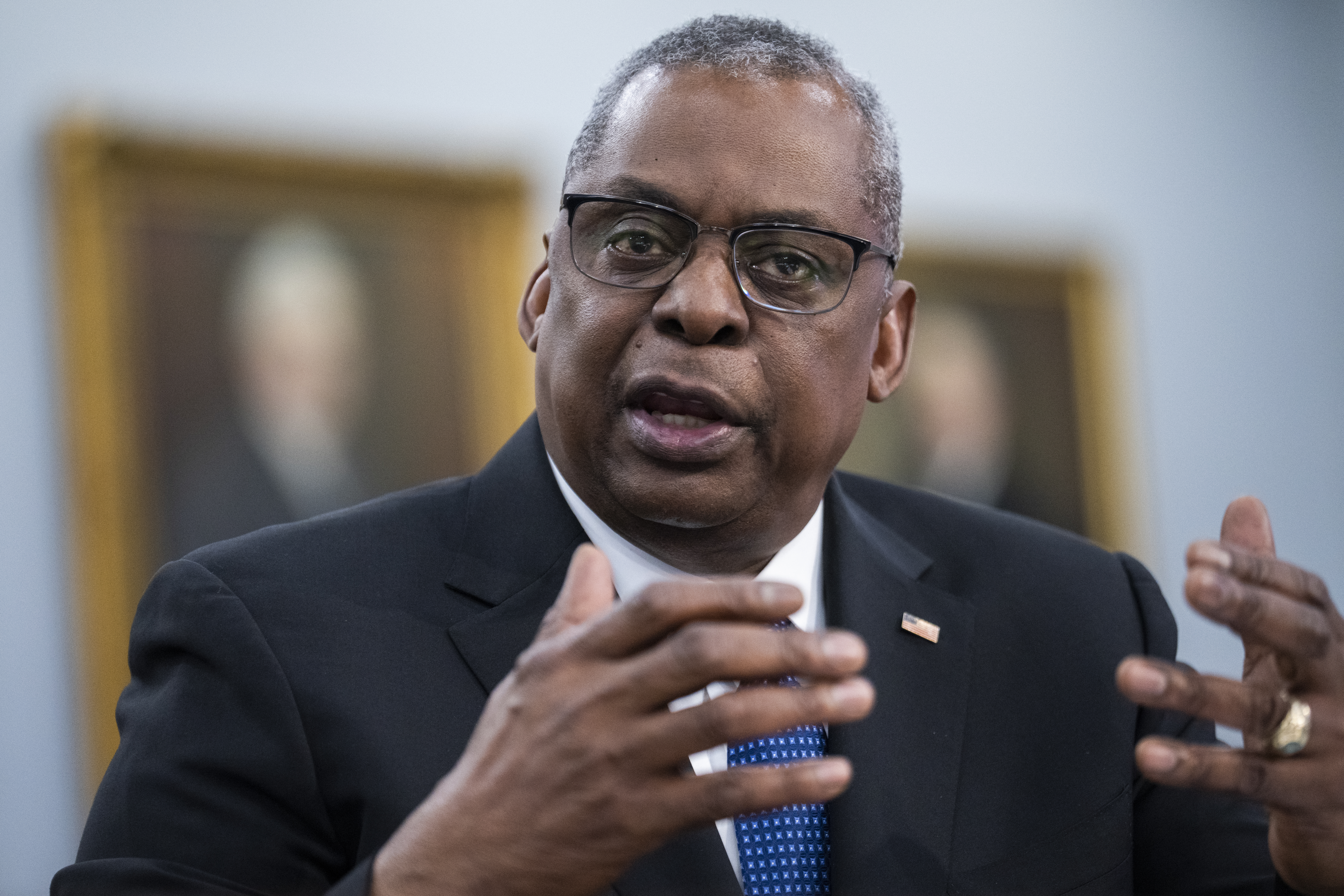 美國國防部長奧斯汀(Lloyd Austin)。(資料照片/ 美聯社/達志影像)